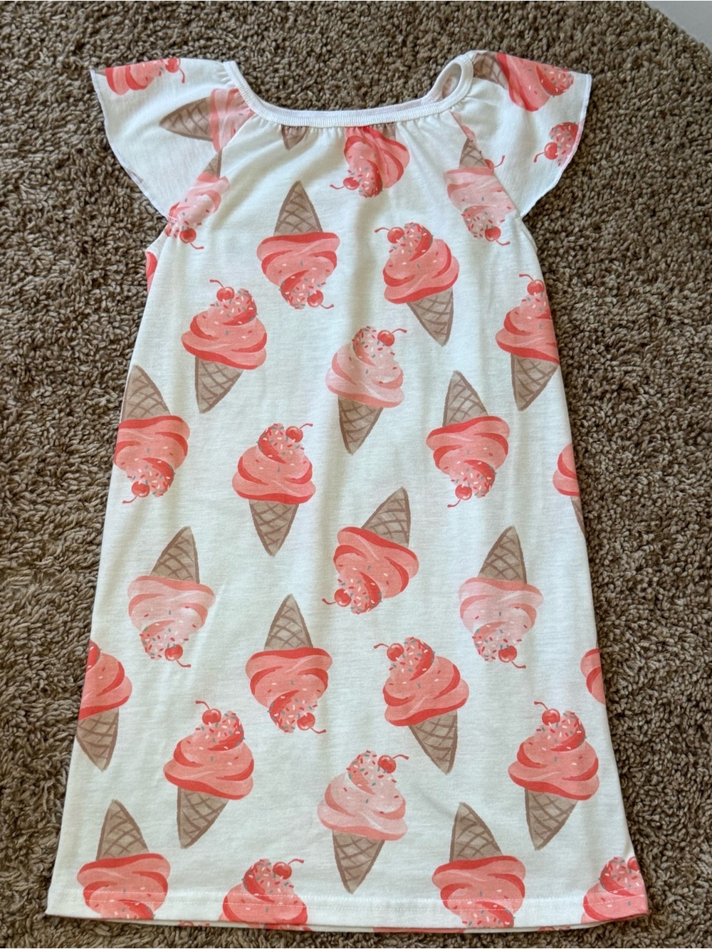 Carter’s Girls Ice Cream Nightgown Pajamas Size 5T